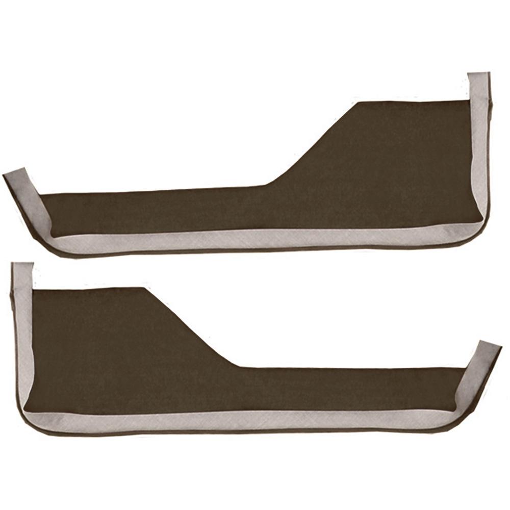 1984-89 Chevrolet Corvette Door Panel Carpet Inserts 2-Piece Set Cutpile Bronze