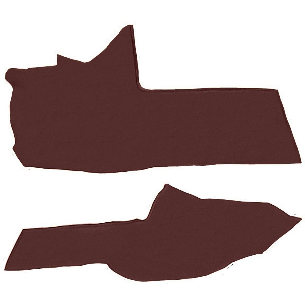 1990-93 Chevrolet Corvette Console Carpet Strips 2-Piece Set Cutpile Ruby Red