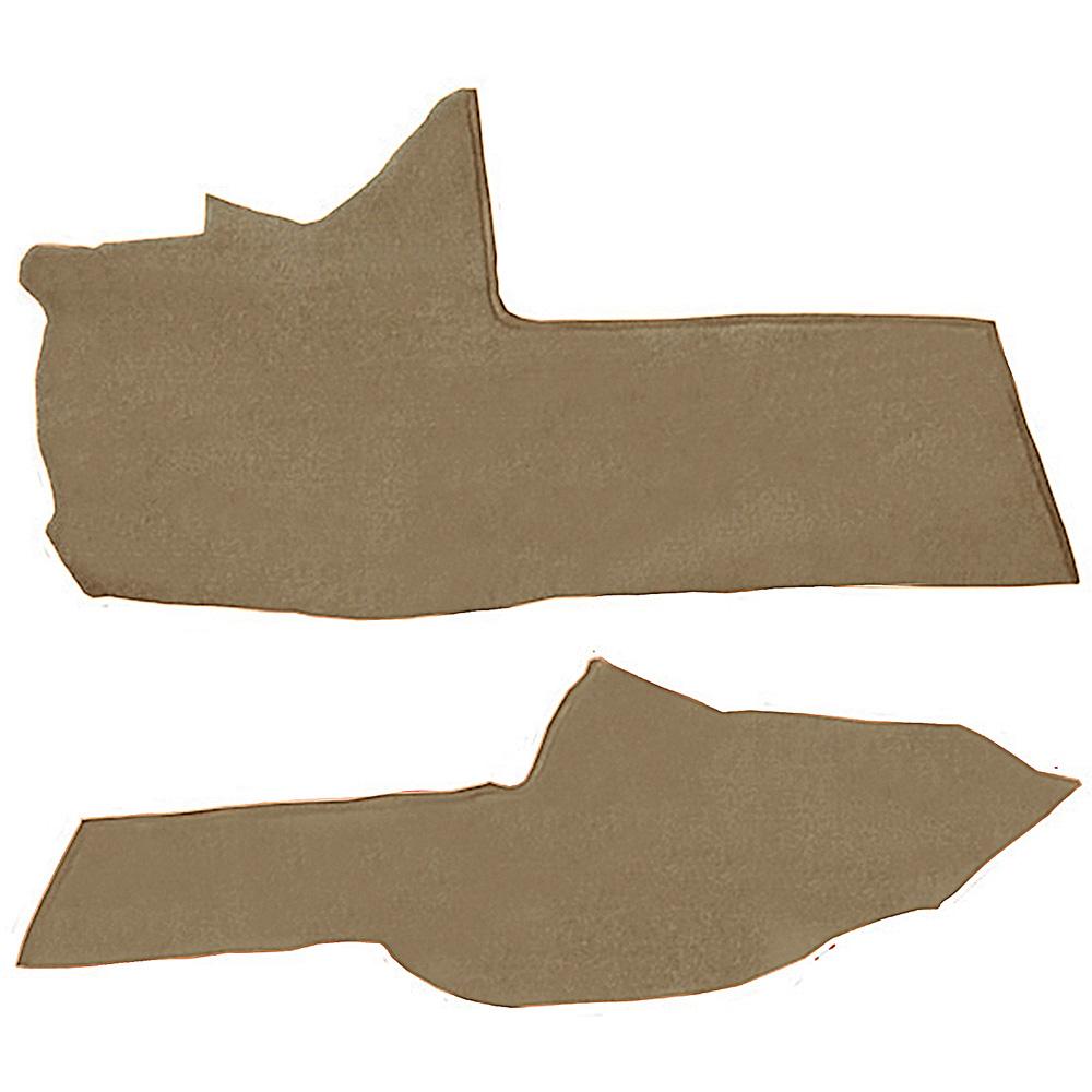 1990-93 Chevrolet Corvette Console Carpet Strips 2-Piece Set Cutpile Cognac