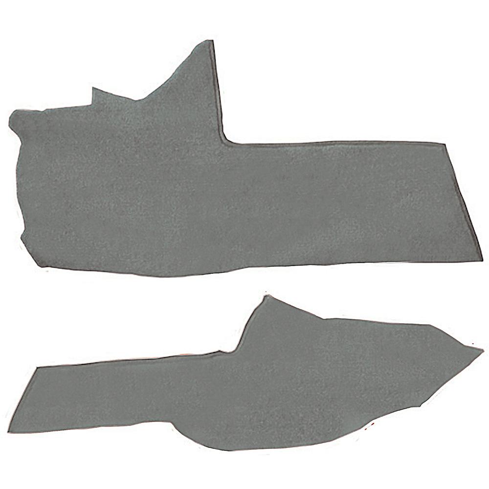 1990-93 Chevrolet Corvette Console Carpet Strips 2-Piece Set Cutpile Smoke