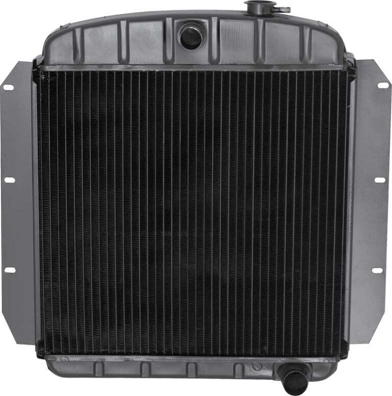 1955 Radiator Module 1955-59 Chevrolet Truck L6 with MT 4 Row Copper/Brass Radiator (19-7/8 ...