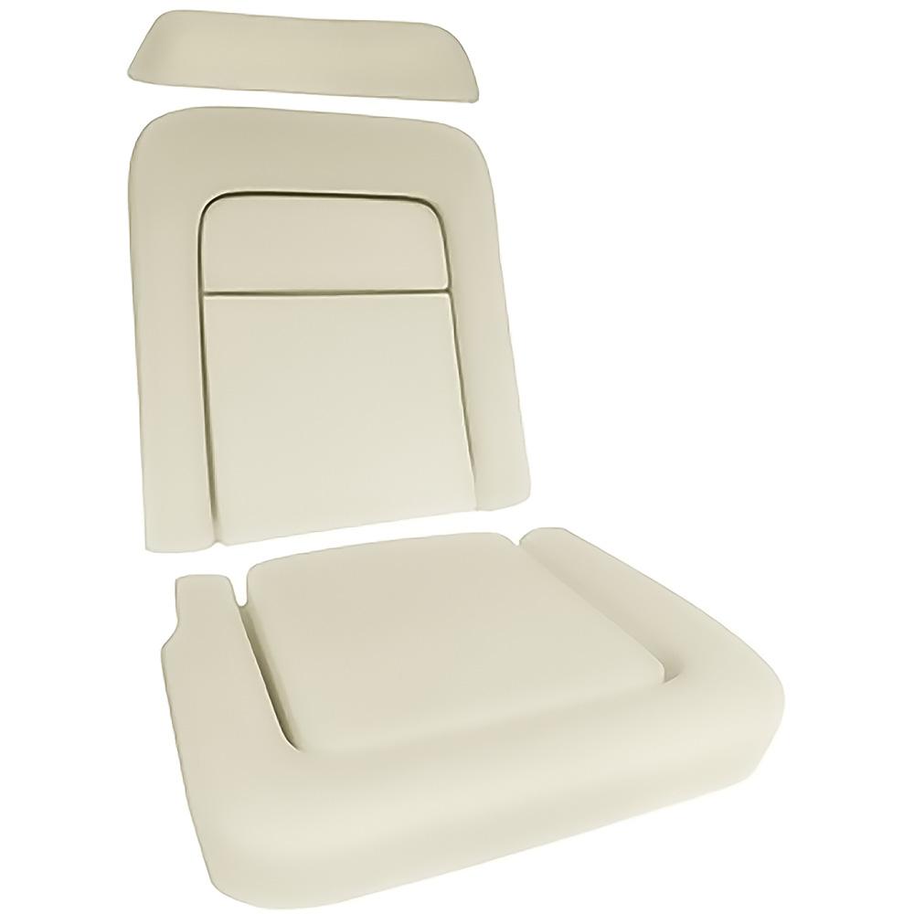 1968-69 Mustang, Cougar Front Bucket Seat Foam With Headrest With Molded-In Listing Wire Standard or Deluxe Each