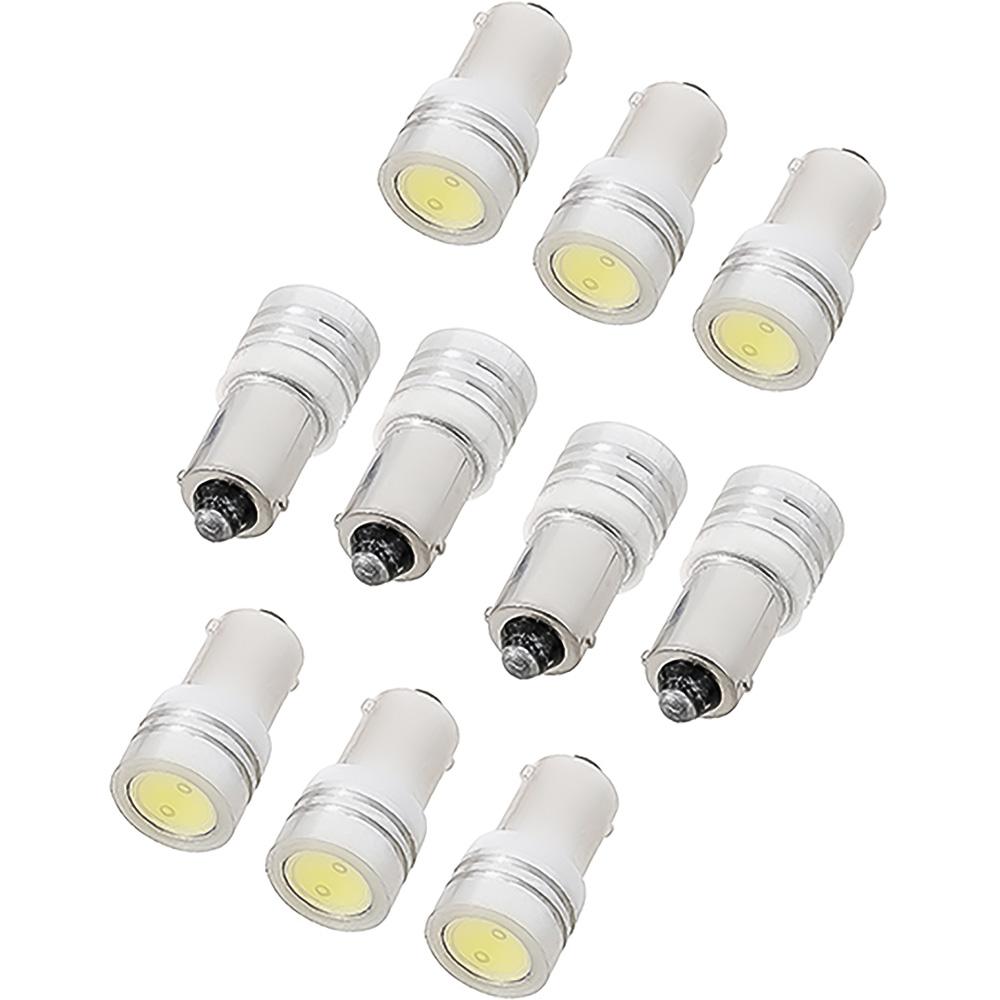 1967-68 Mustang Instrument Gauge Cluster LED Bulb Kit 10-Piece Set White Illumination