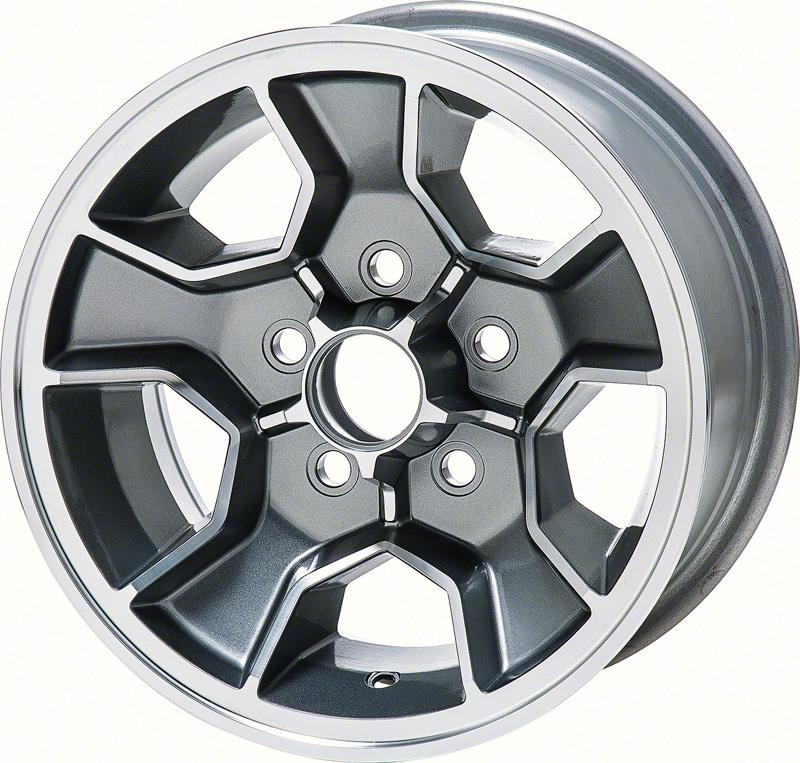 1980-81 Camaro Z28 Aluminum Wheel 14" X 7" 5 x 4-3/4" Bolt Pattern 4-1/4" Backspace N90 Style Each