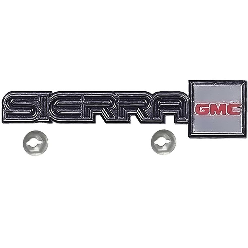 1981-87 GMC Sierra "SIERRA GMC" Dash Emblem with Hardware GM Licensed