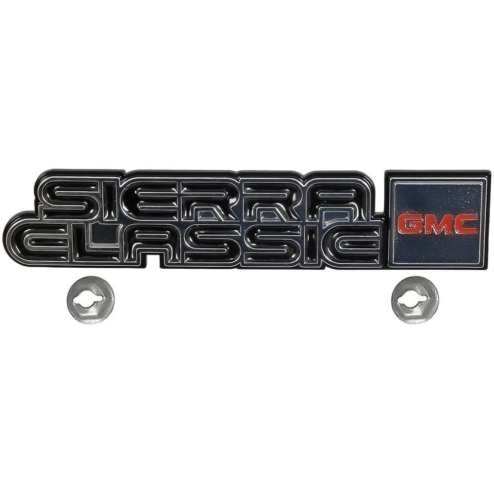 1981-87 GMC Sierra "SIERRA CLASSIC - GMC" Dash Emblem with Hardware GM Licensed