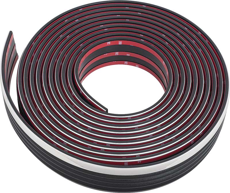 1988-99 Chevy, GMC Pickup, Blazer, Jimmy, Suburban Body Side Molding Black & Chrome 25' Roll