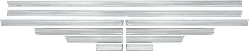 1967 Chevrolet Nova SS Lower Body Side Molding Set with Hardware 10 Piece Set