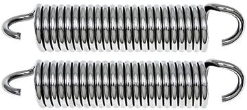 1957 Chevy Bel Air, 150, 210, Nomad Hood Hinge Springs Polished Stainless RH & LH Pair