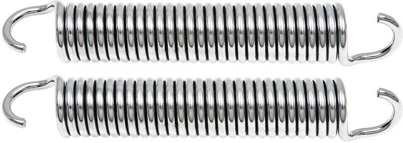 1963-72 Chevy, Pontiac Hood Hinge Springs Polished Stainless RH & LH pair Various Models