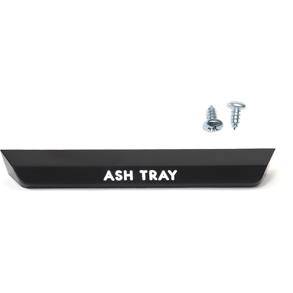 1964-66 Chevrolet Truck Cigarette Ash Tray Knob Black with White Text "ASH TRAY" Without AC