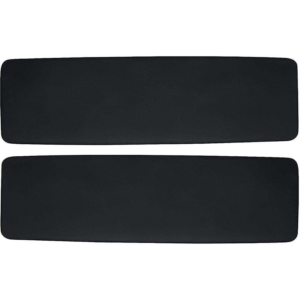 1964-66 Chevy, GMC Pickup Door Panel Inserts Padded Vinyl, Black Pair