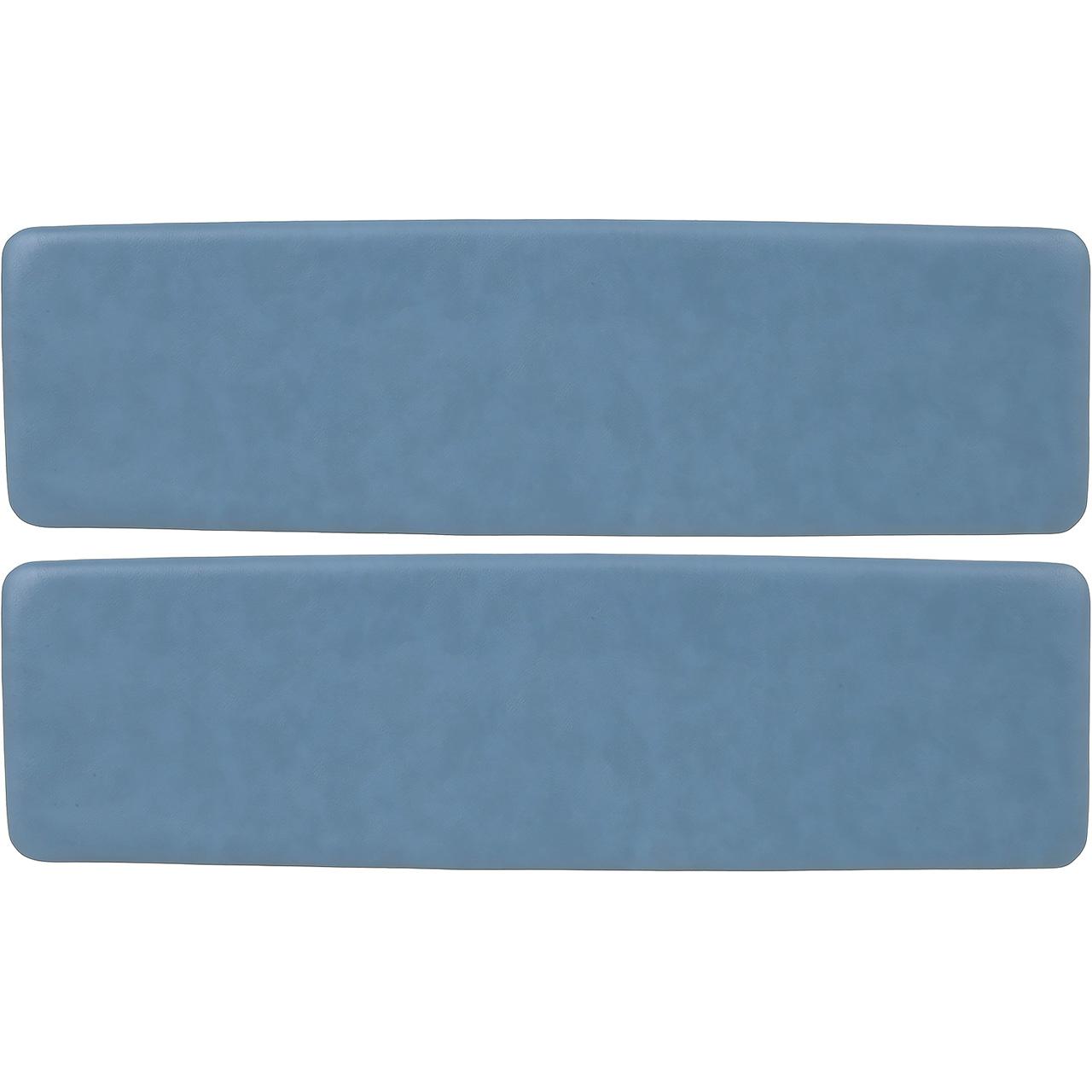 1964-66 Chevy, GMC Pickup Door Panel Inserts Padded Vinyl, Blue Pair