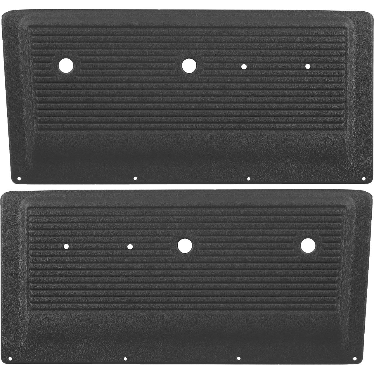 1967-71 Chevy, GMC Pickup, Blazer, Jimmy, Suburban Interior Door Panels ABS Black RH & LH Pair