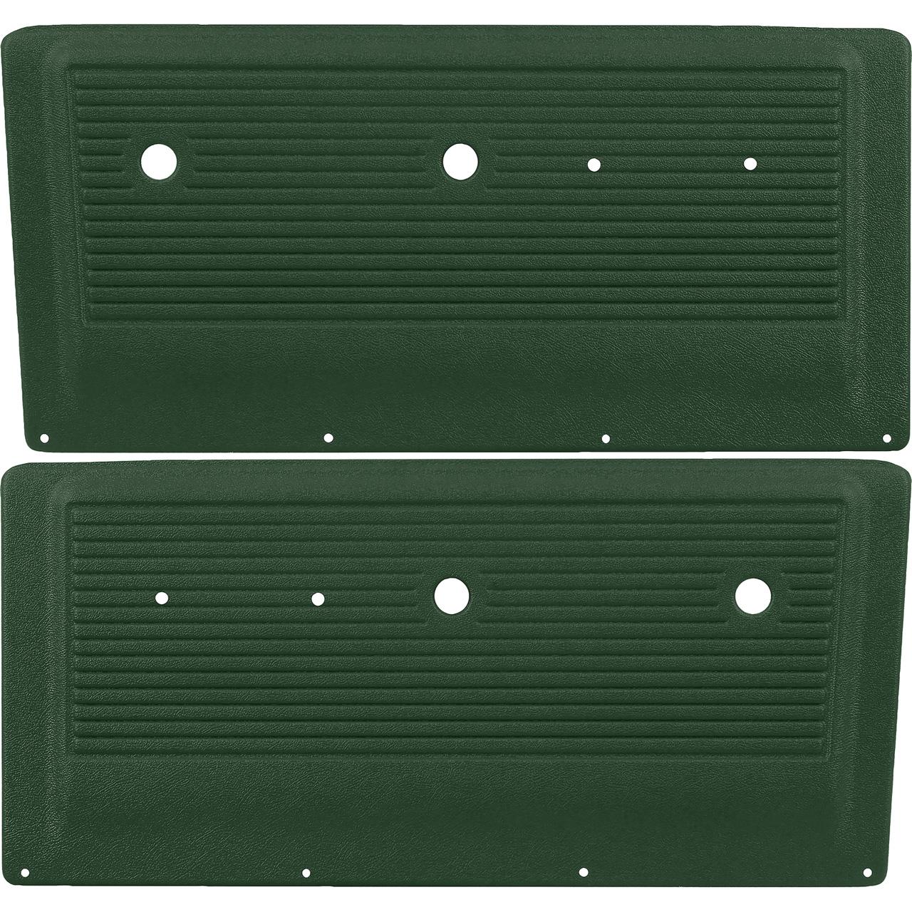 1967-71 Chevy, GMC Pickup, Blazer, Jimmy, Suburban Interior Door Panels ABS Dark Green RH & LH Pair