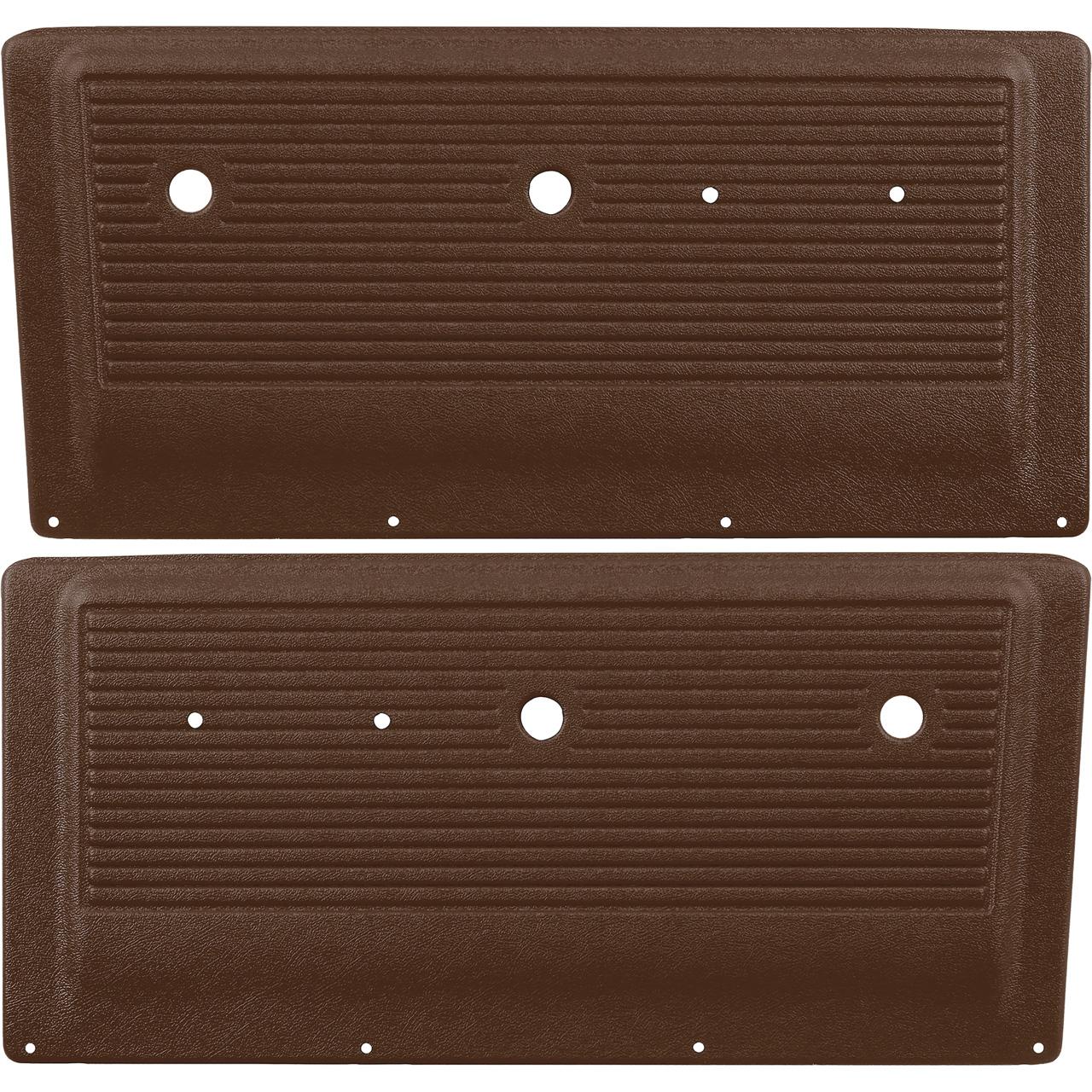 1967-71 Chevy, GMC Pickup, Blazer, Jimmy, Suburban Interior Door Panels ABS Brown RH & LH Pair