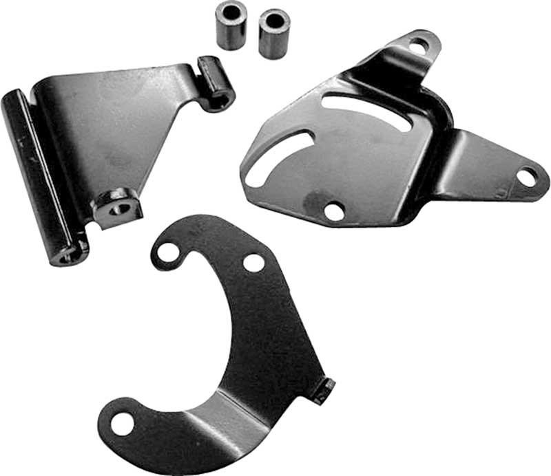 1970 Firebird Trans Am Power Steering Bracket Set 3 Brackets, 2 Spacers