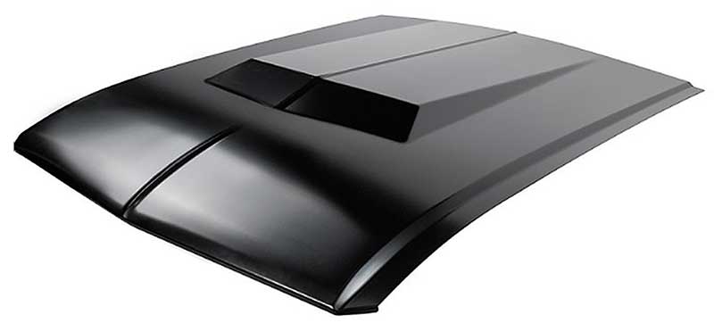 1967-68 Ford Mustang Hood Assembly Shelby & Eleanor Style Stamped Steel with Non-Functional Hood Scoop