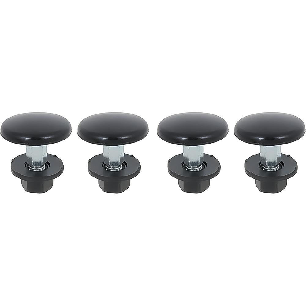 1982-92 Camaro, Firebird Rear Window Hinge Bolt with Nut Steel Gloss Black Set of 4