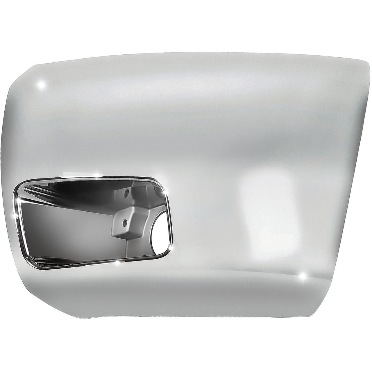 2011-13 Chevrolet Silverado 1500 Front Bumper End Cap Chrome With Light Hole LH