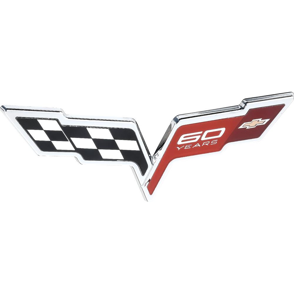 2013 Corvette Emblem Front Bumper Cover 60 Year Anniversary Each