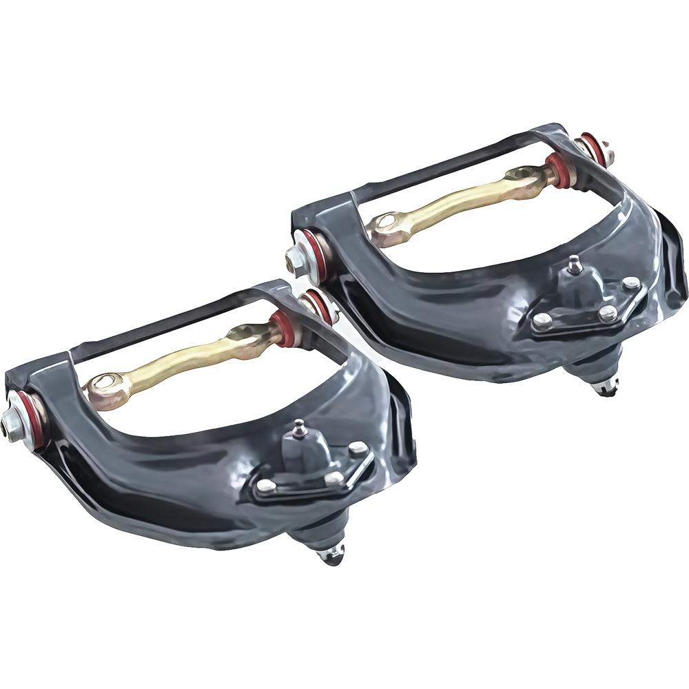 1974-80 Mustang II, Pinto, Bobcat Front Upper Control Arm Assembly Set Stamped Style With Red Urethane Bushingst RH and LH
