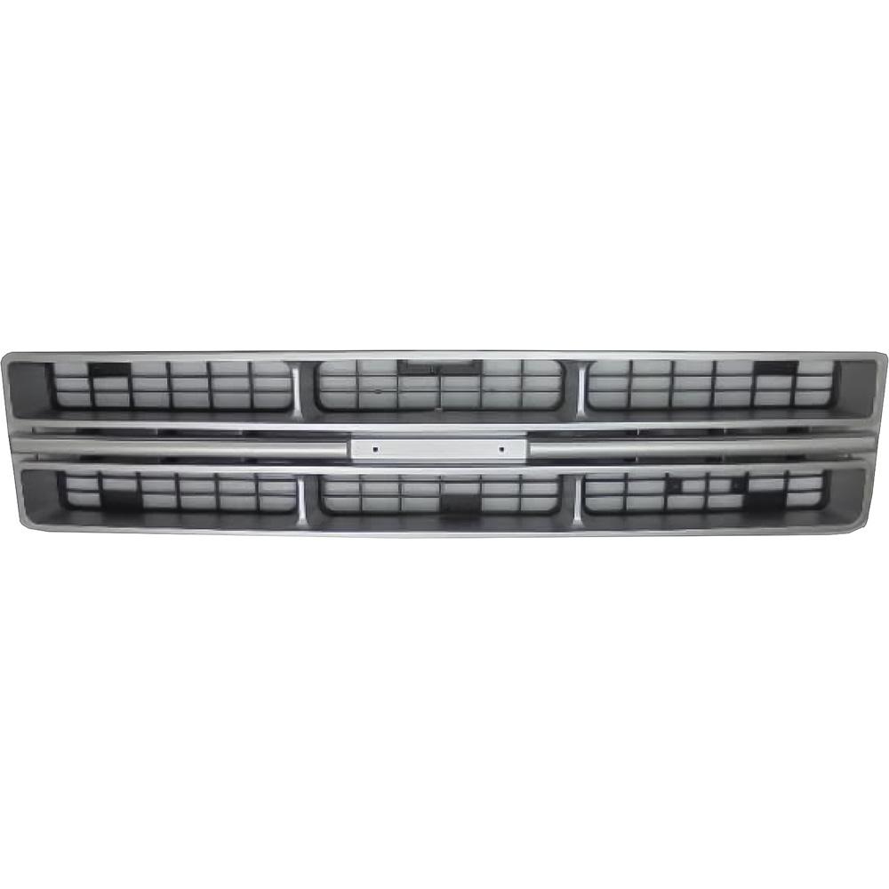 1975-76 GMC Pickup, Jimmy, Suburban Grill Asembly Without Emblem Silver and Black