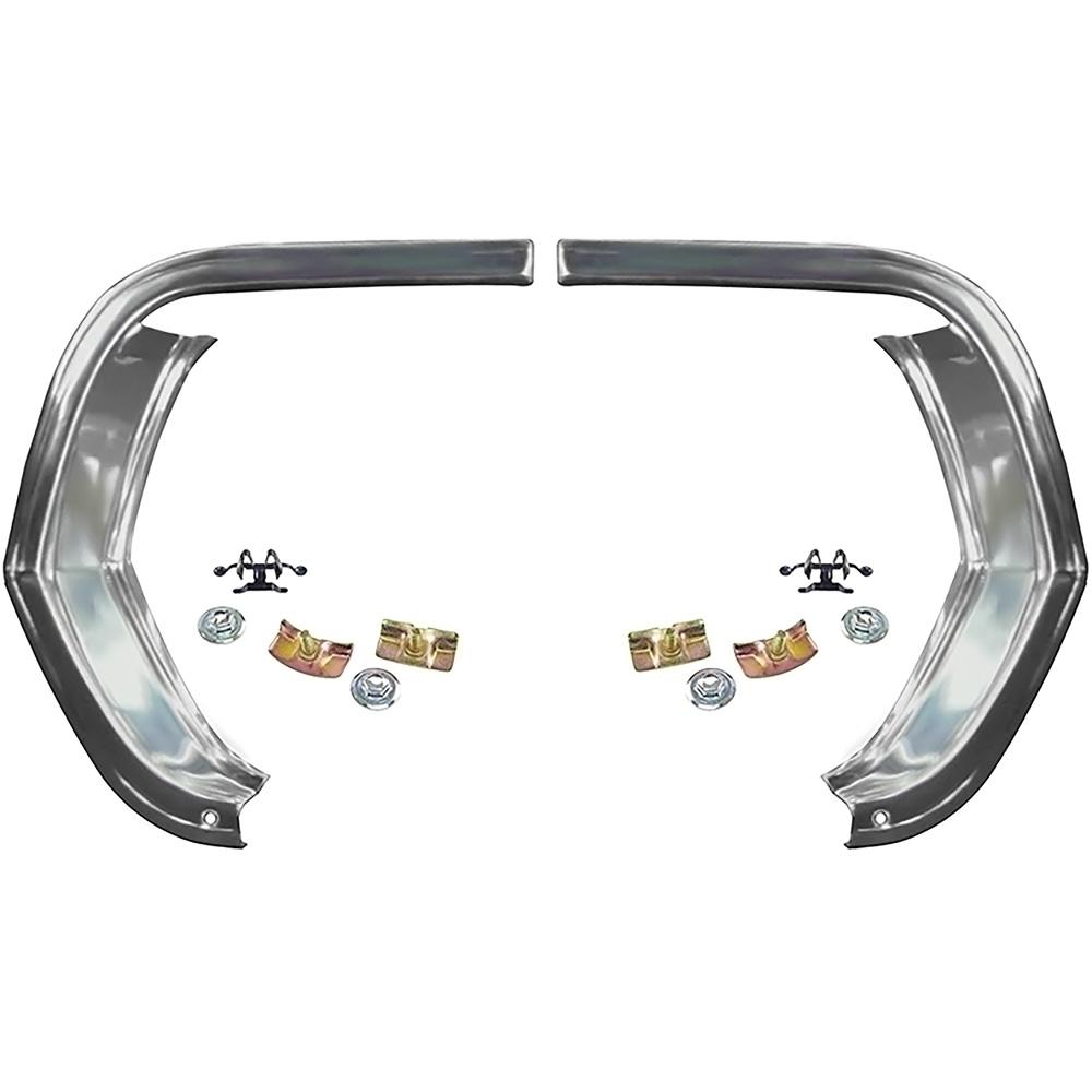 1965 Chevelle, Malibu, El Camino Fender Eyebrow Moldings, Inner and Outer LH and RH Includes Hardware