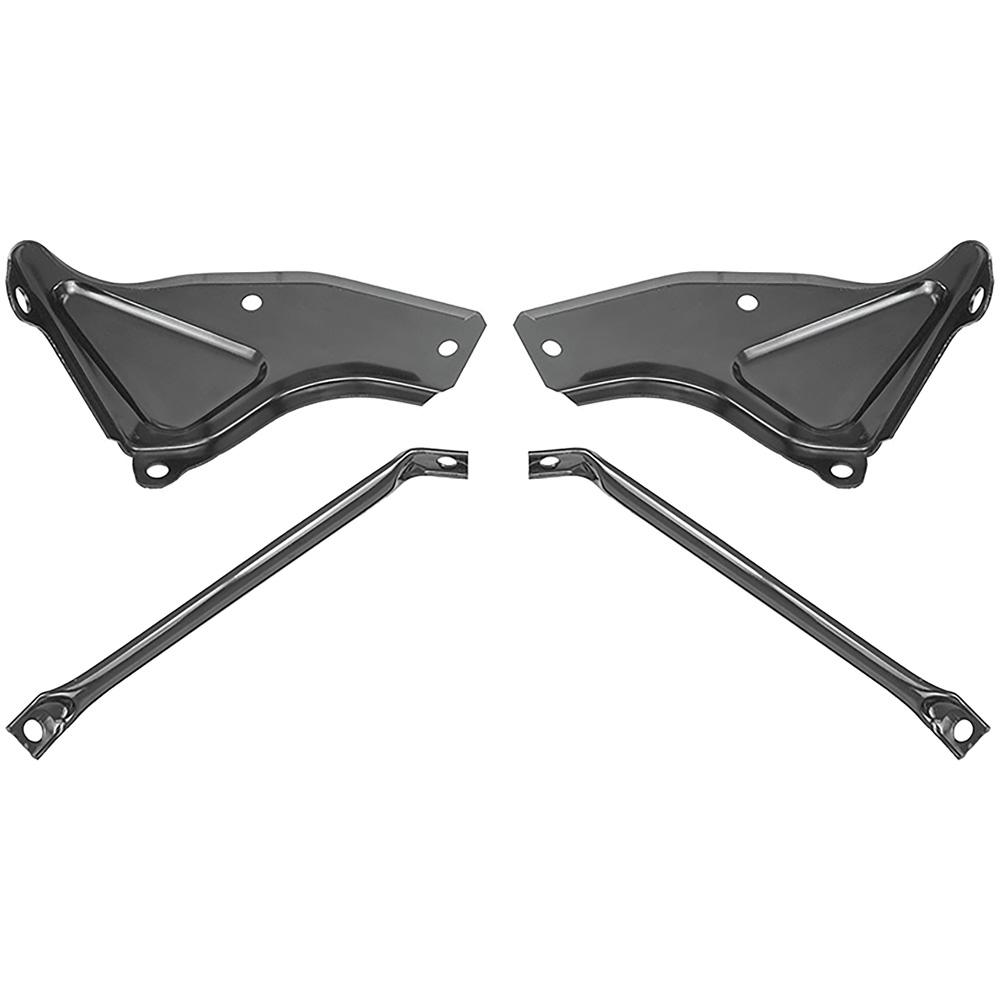 1966-67 Chevrolet El Camino Rear Bumper Bracket Set 4 Pieces