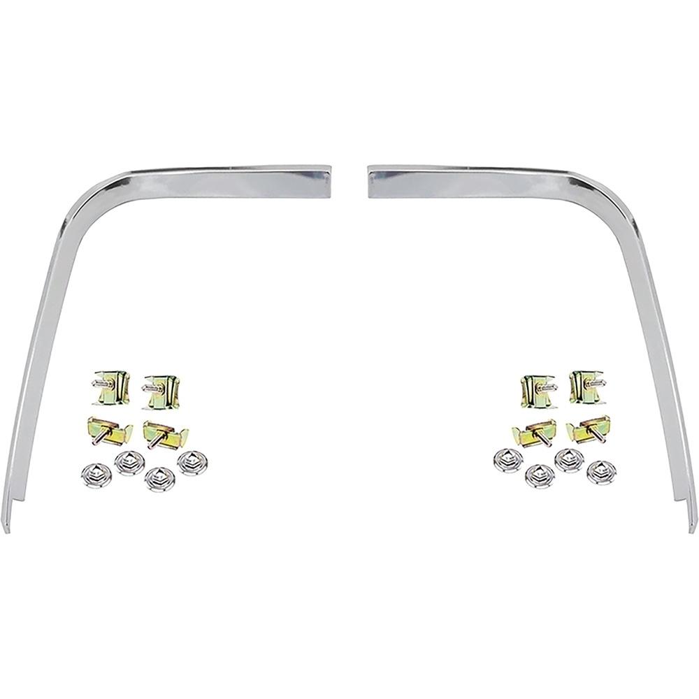 1966 Chevelle, Malibu, El Camino Fender Eyebrow Moldings LH and RH Includes Hardware