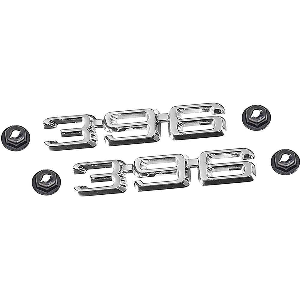 1969-70 Chevelle, El Camino 396 Front Fender Emblems Chrome LHand RH