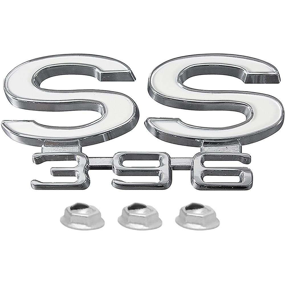 1966 Chevelle SS 396 Rear Panel Emblem Includes Emblem and Fasteners