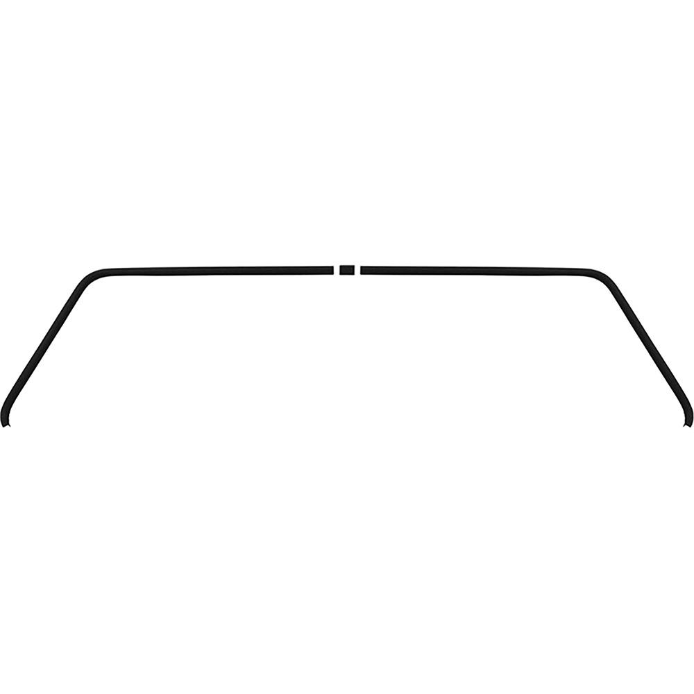 1964-65 Chevrolet Chevelle Oldsmobile Cutlass Rear Window Headliner Trim Set 2/4-Door Sedan Black 3 Piece