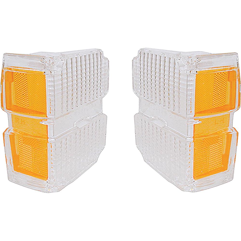 1971 Chevrolet El Camino and Chevelle Station Wagon 1971 GMC Sprint Parking Light Lenses Clear with amber Reflector Replaces GM#'s 5963821, 5963822