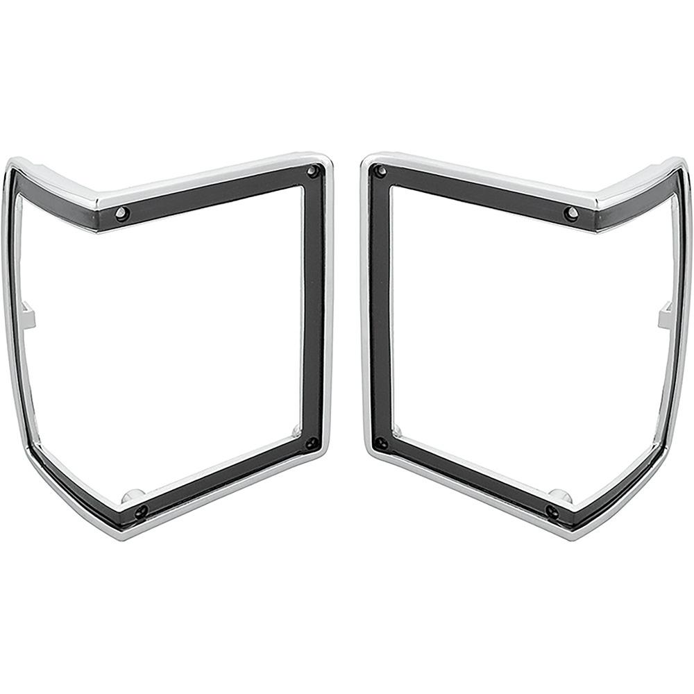 1972 El Camino, Sprint and Chevelle Station Wagon Models Park Lamp Bezels LH and RH Chrome