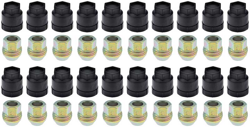1982-92 Pontiac Firebird Trans Am, GTA Wheel Lug Nut & Cap Set 40 Piece Set