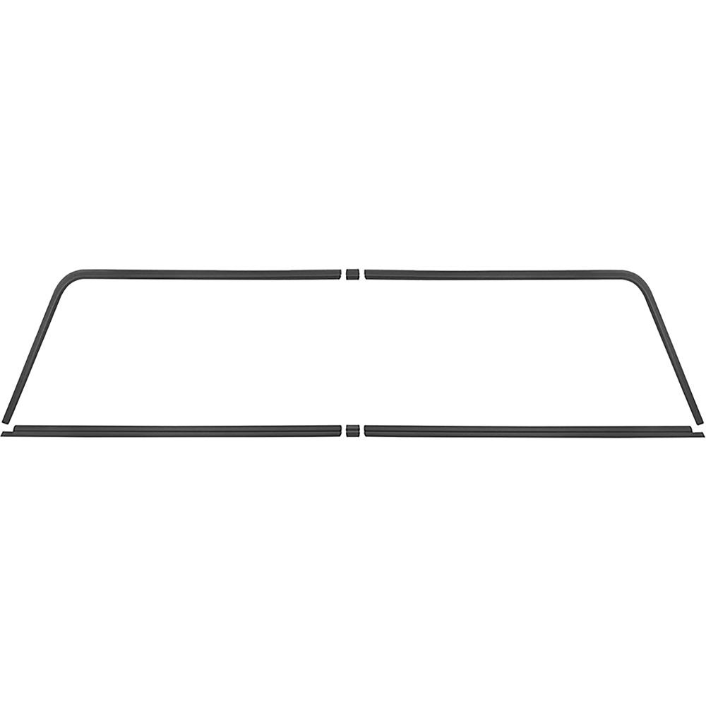 1964-67 El Camino Rear Window Headliner Trim Set Black 6 Piece