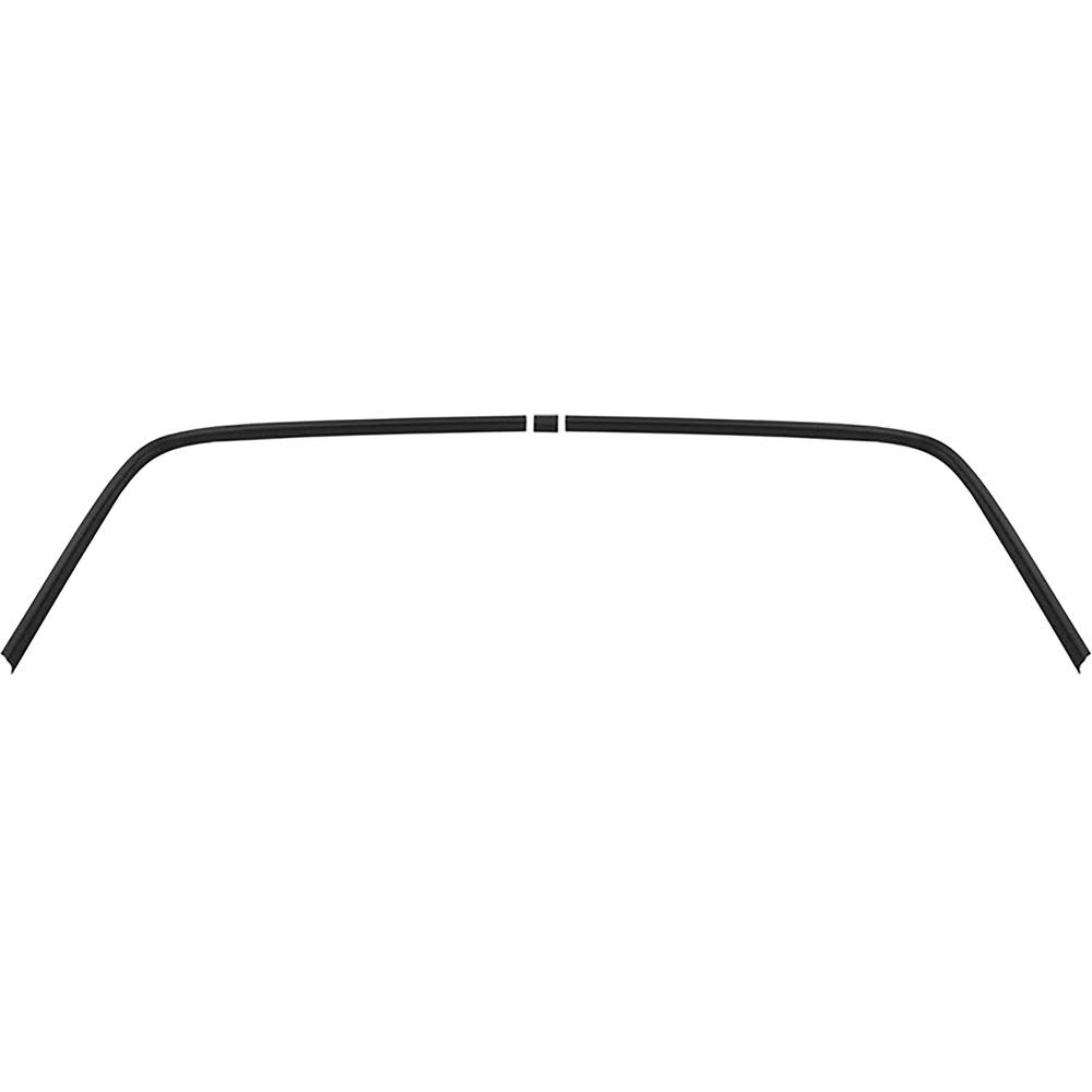1966-67 Chevelle, Malibu, Special, Skylark, Cutlass, GTO, Tempest, LeMans Rear Window Headliner Trim Set 2-Door Hardtop Black 3 Piece