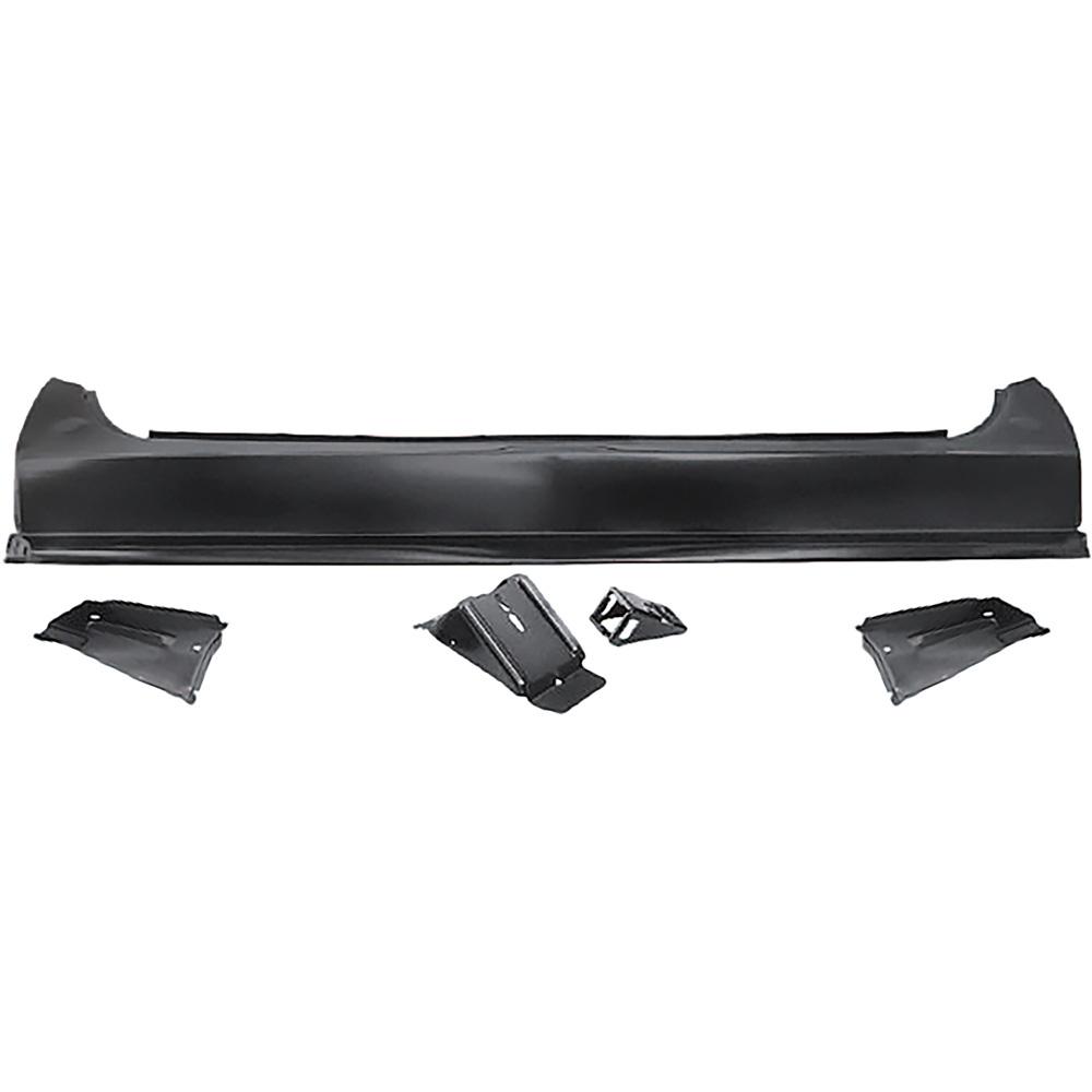 1968-69 Chevelle Malibu Taillamp Panel Center Section with Braces and Trunk Latch Catch All Models Except Station Wagon