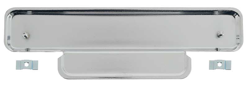 1951-52 Ford F-Series Truck Radio Hole Cover Delete Plate Without Ford Logo Chrome