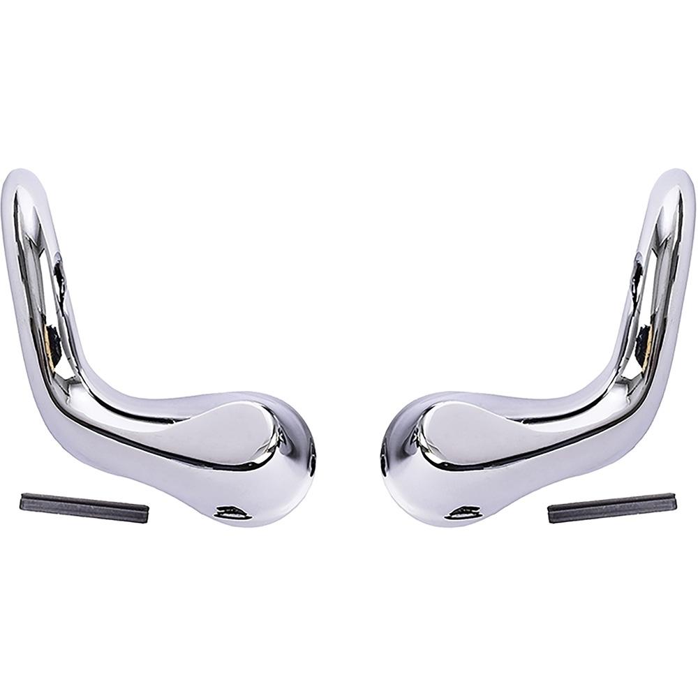 1966-67 Chevelle, Malibu, GTO, Tempest, LeMans, Skylark, Cutlass, 442, F85 Vent Window Handles 2-Door Hardtop and Convertible Models Chrome LH and RH