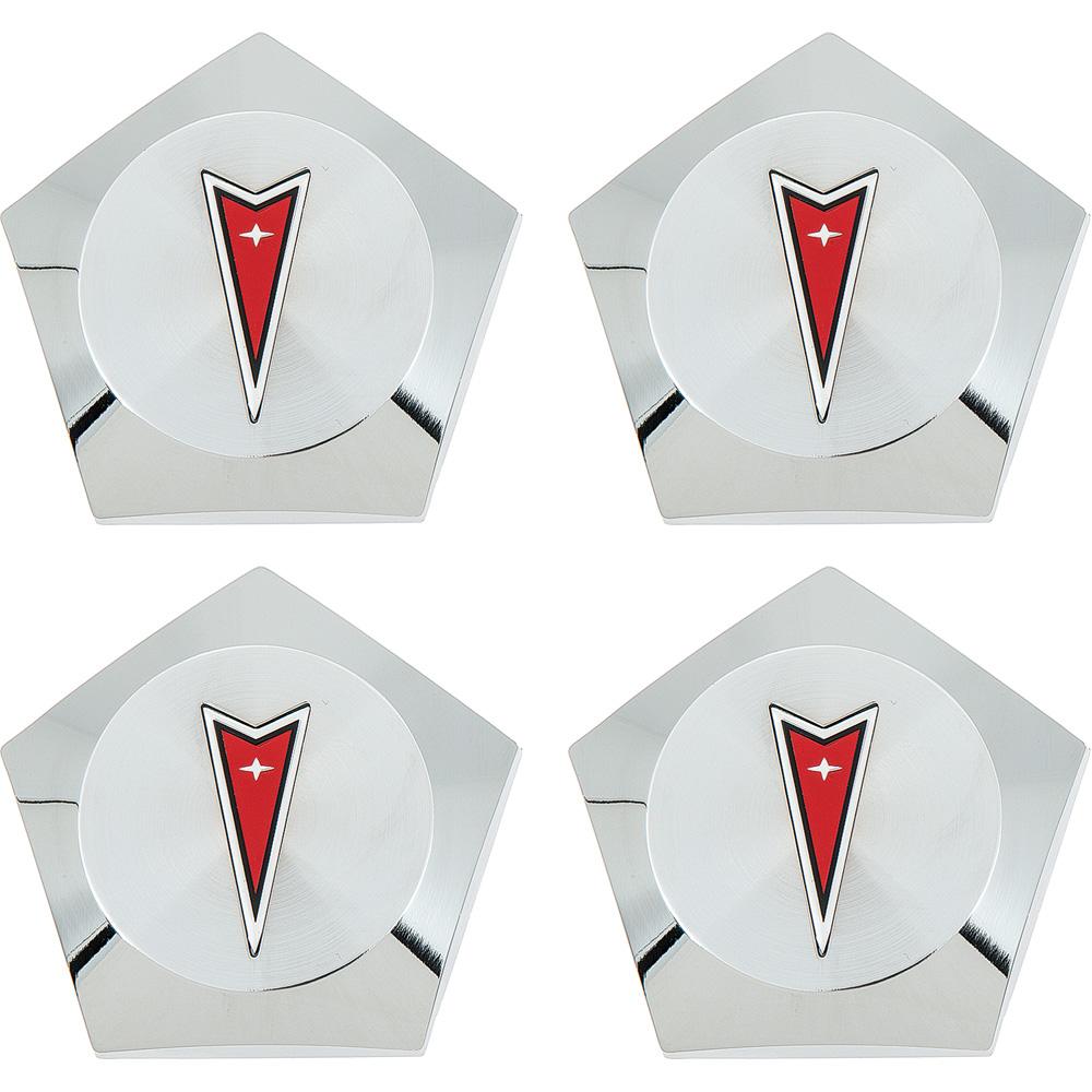 1972-77 Firebird, Grand Prix, LeMans Honeycomb Wheel Center Caps 4 Piece Set