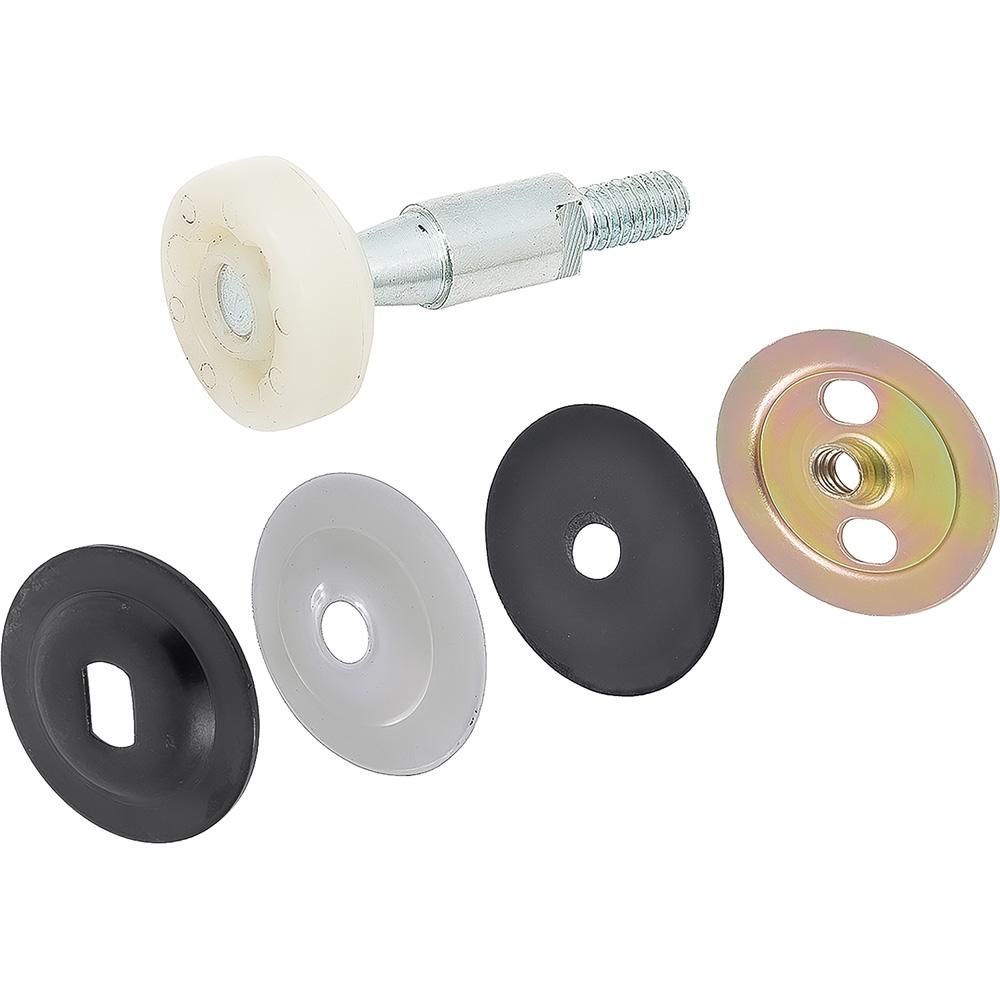 1970-81 Camaro, Firebird Front Door Window Guide Roller Assembly with Washers & Retaining Nut Installs On Rear of Door