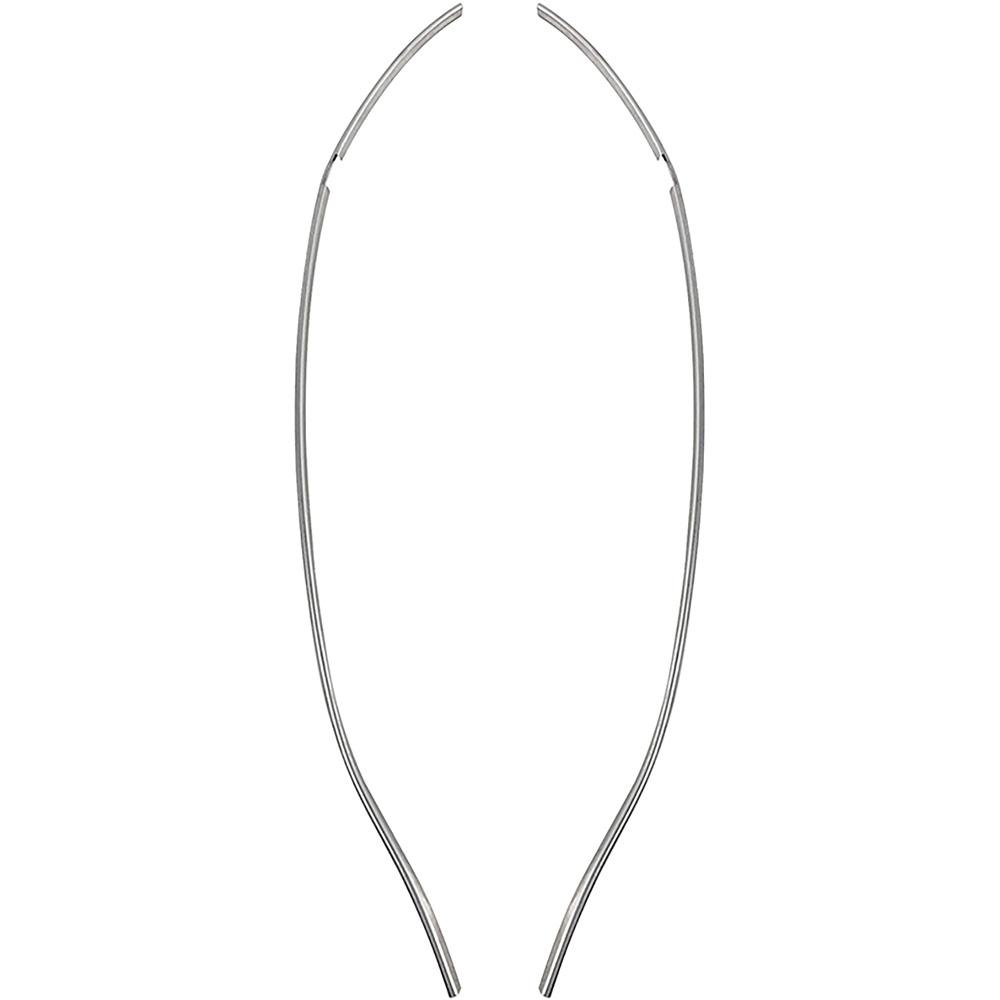 1968-69 Chevelle, Malibu, 1968-72 El Camino 1971-72 GMC Sprint Door Edge Guards 2-Door Models Polished Stainless Steel LH and RH