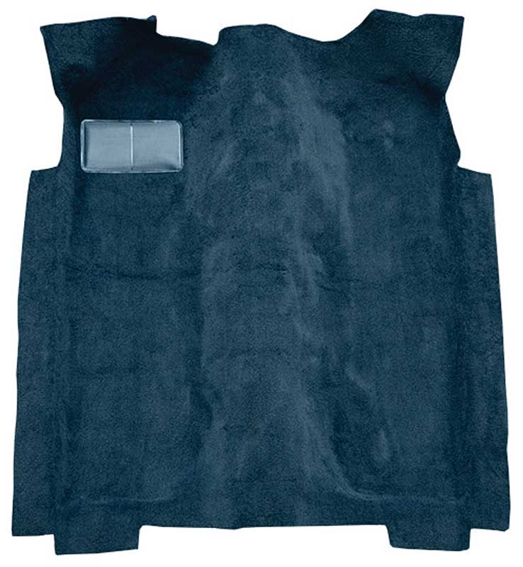 1974 Mustang II Molded Cut Pile Passenger Area Carpet Set - Dark Blue