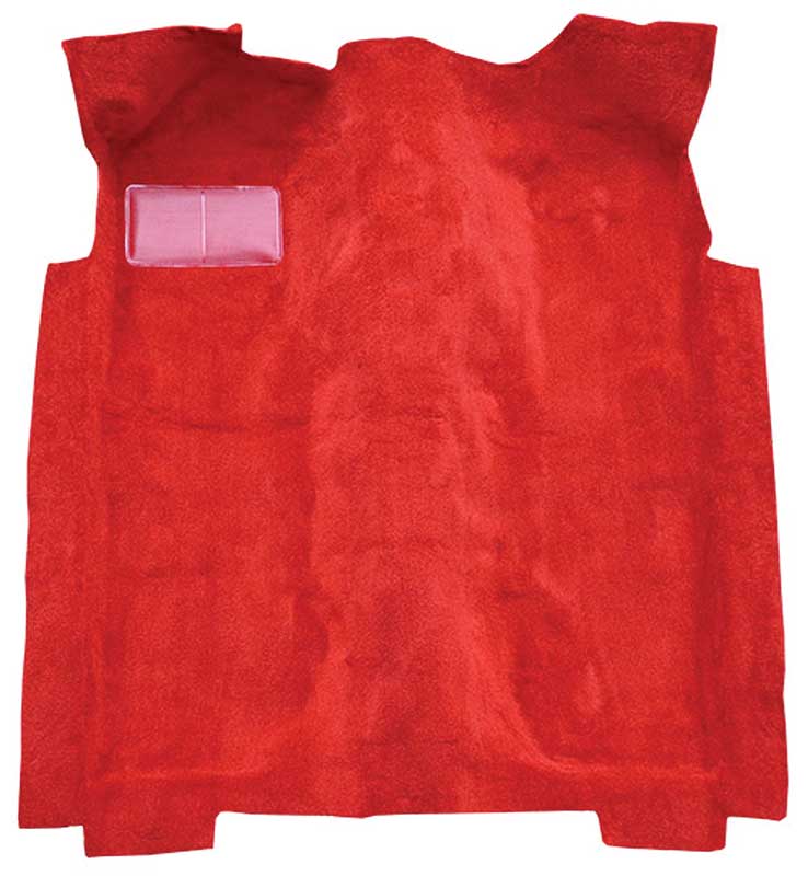 1976 Mustang II Molded Cut Pile Passenger Area Carpet Set - Firethorn