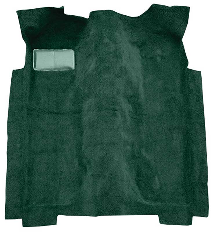 1974-78 Mustang II Molded Cut Pile Passenger Area Carpet Set - Jade Green