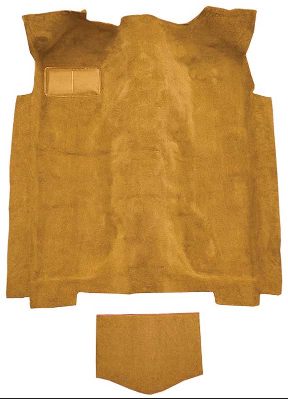 1978 Mustang II Molded Cut Pile Passenger Area Carpet Set with Tail - Chamois