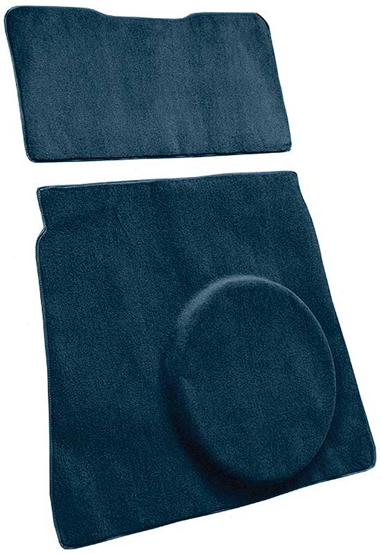 1974 Mustang II Cargo Area Cut Pile Carpet Set - Dark Blue