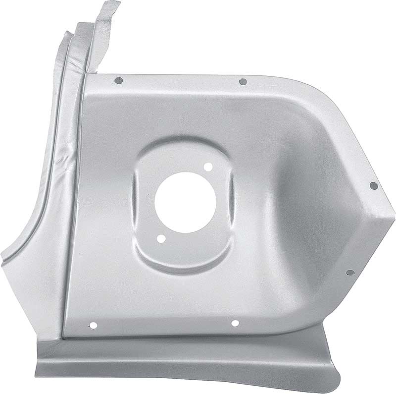 1963 Impala, Bel Air, Biscayne Tail Lamp Mounting Panel RH Passenger Side Silver Weld Through Coated